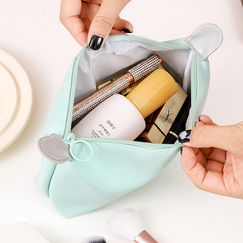 Dumpling Simple Fashion Storage Solid Color Large Capacity Cosmetic Bags