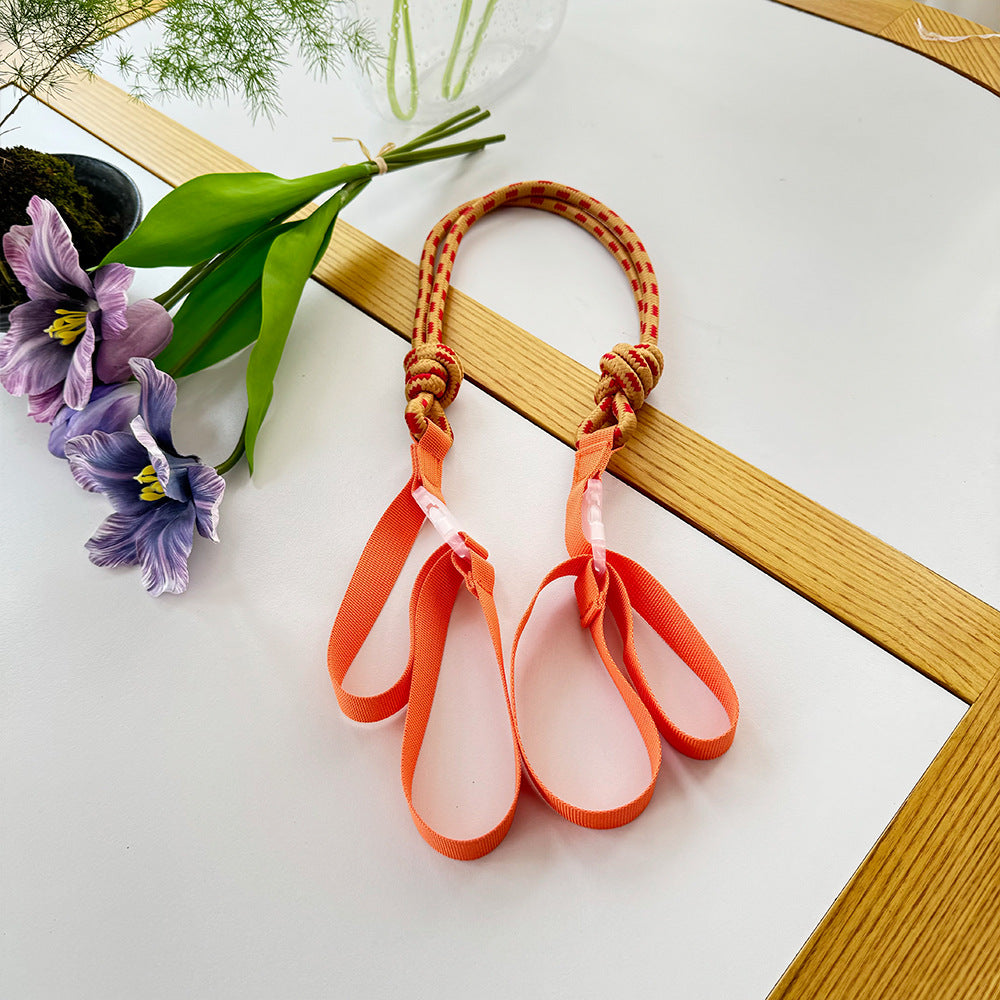 Women's High Round Strap With Exquisite Embroidery Waterproof Nylon Shopping Shoulder Bags