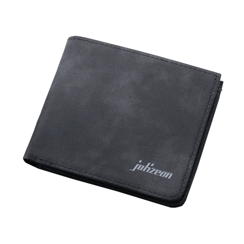 Men's Can Hold Driving License Matte Leather Men's Wallets