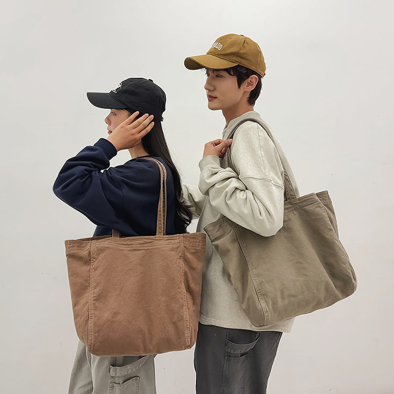 Women's Canvas Large Capacity Versatile Shopping Big Women's Shoulder Bag