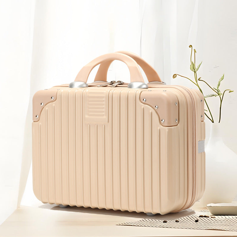 Inch Storage Mini Boarding Retro Blue Makeup Bag