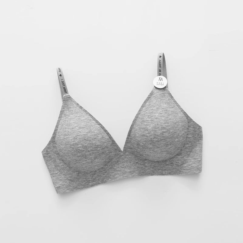 Women's Wireless Push Up Underwear Simple Deep Bras
