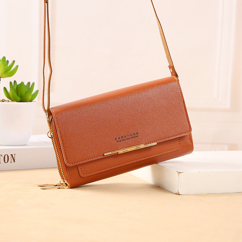 Charming Beautiful Women's Korean Mid-length Clutch Shoulder Bags
