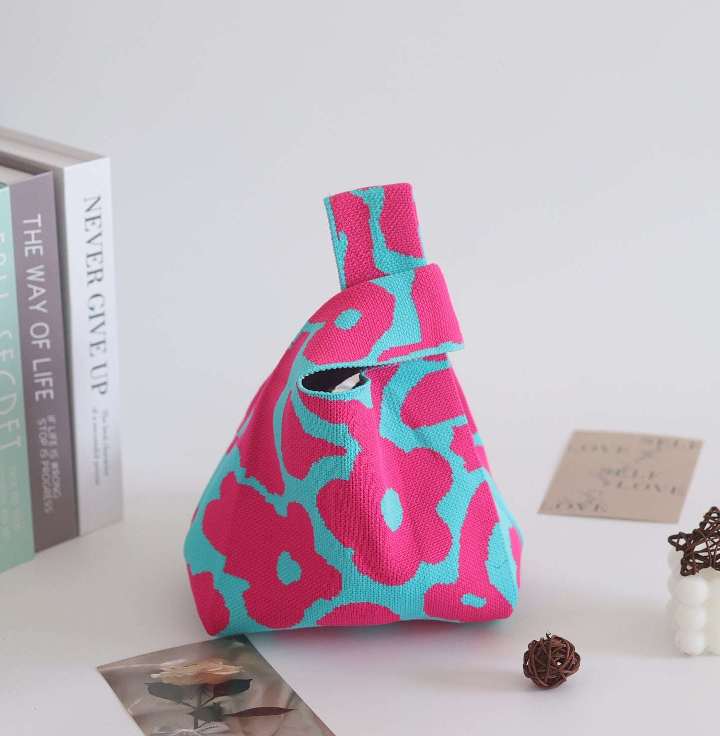 Unique Women's Knitted Woven Vest Simple Handbags