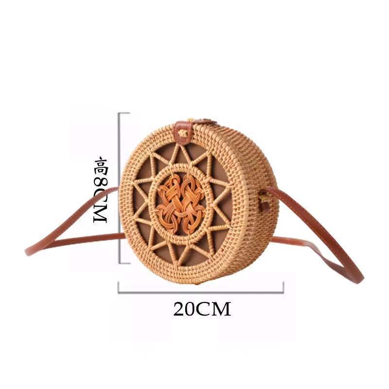 Rattan Autumn Weave Woven Retro Straw Handbags