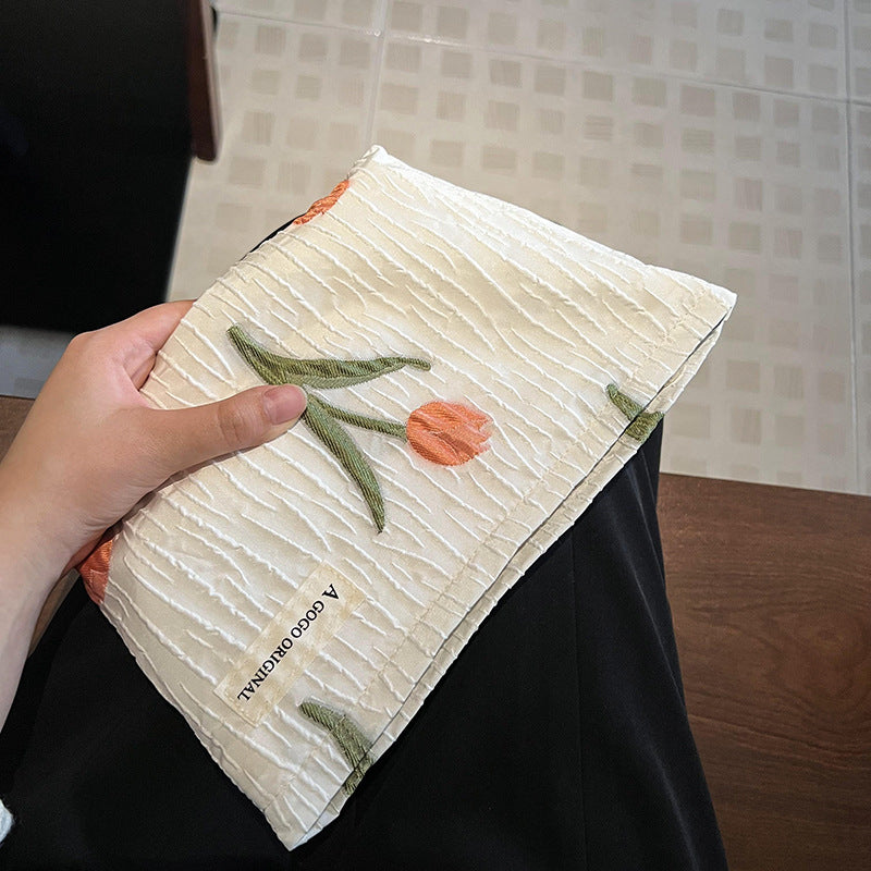 Fresh Flower Tulip Portable Storage Large Cosmetic Bags