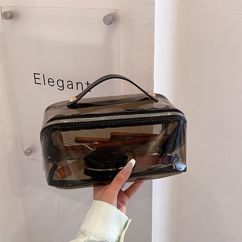 Transparent High-grade Portable Tile Wash Cosmetics Makeup Bag