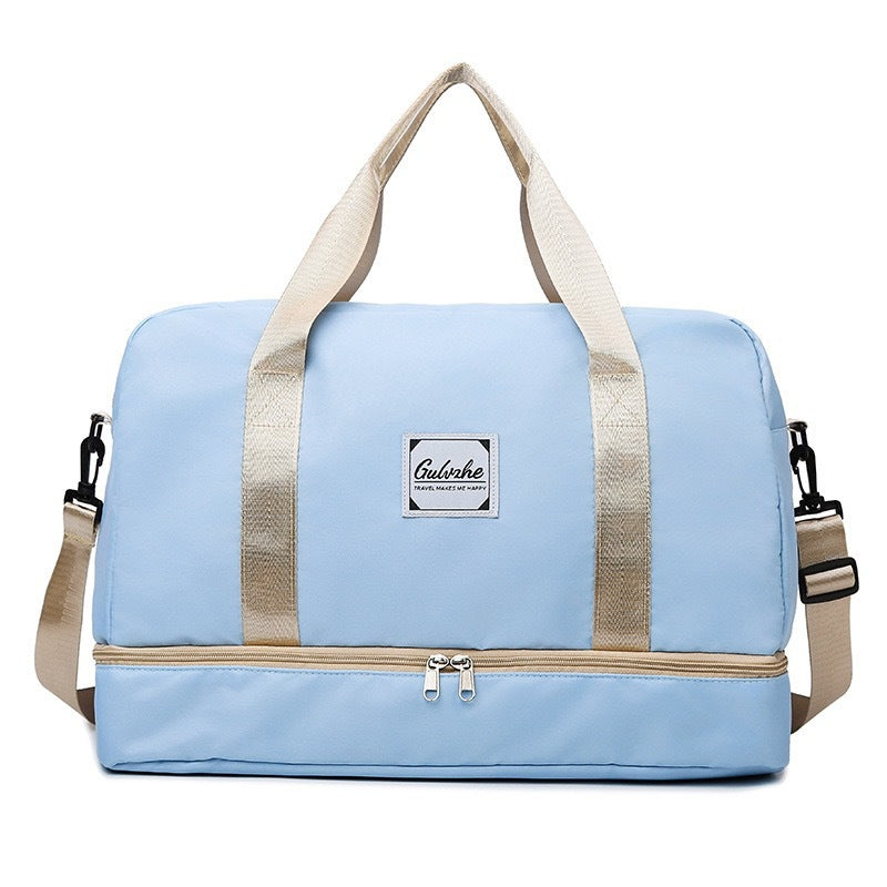 Simple Oxford Cloth Dry Wet Separation Fashionable Durable Travel Bags