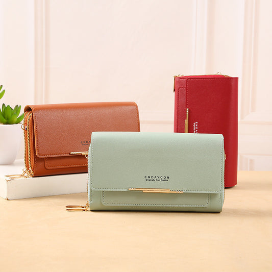 Charming Beautiful Women's Korean Mid-length Clutch Shoulder Bags