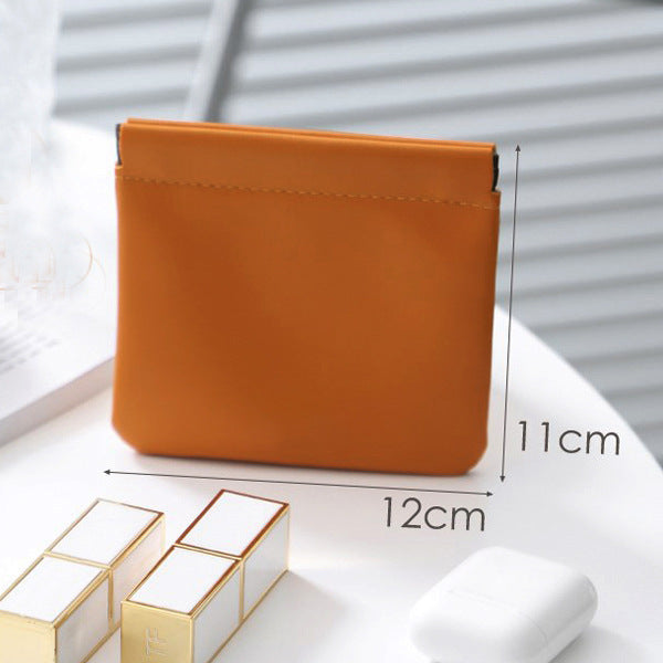 Portable Leather Mini Air Cushion Storage Cosmetic Bags
