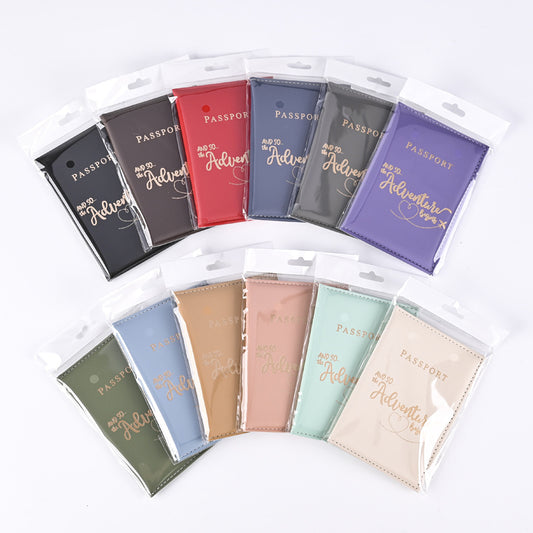 Attractive Pattern Passport Cover Ticket Clip Card Holder