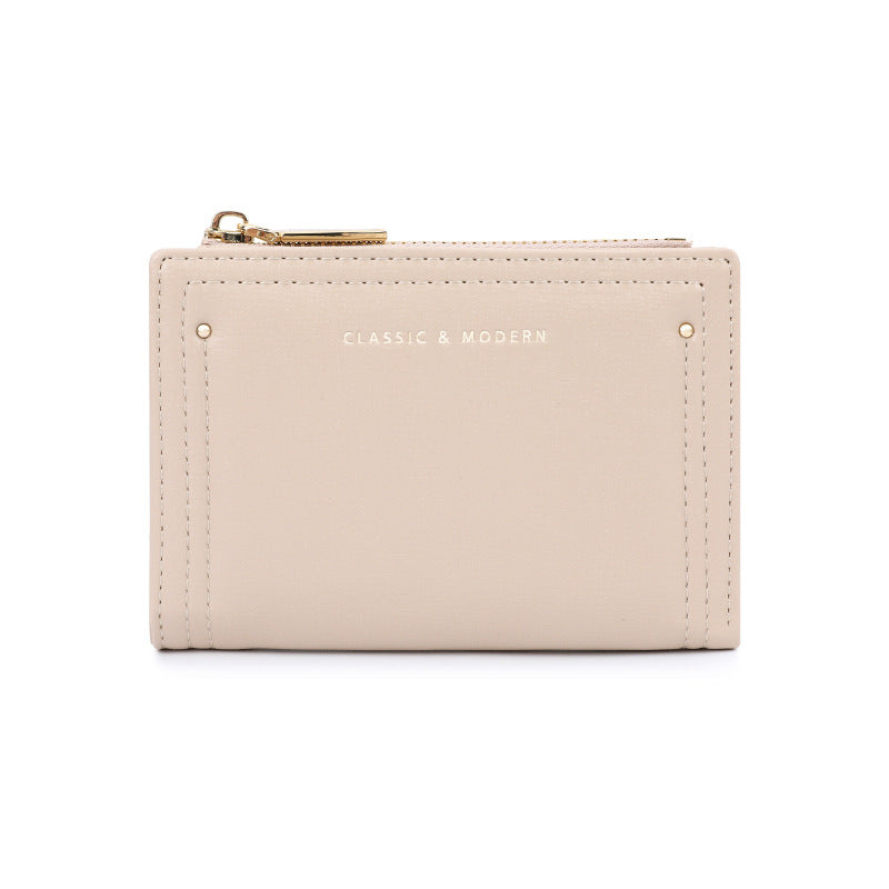 Slouchy Trendy Women's Short High-grade Folding Ladies Wallet