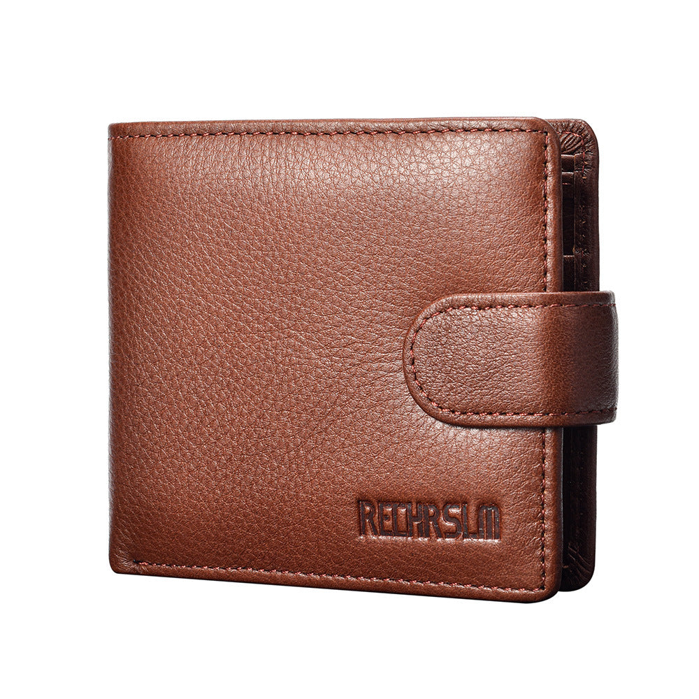 Men's Vintage First Layer Cowhide Leather Coin Purses