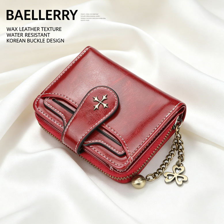 Versatile Classic Women's Short Chic Zipper Ladies Wallet