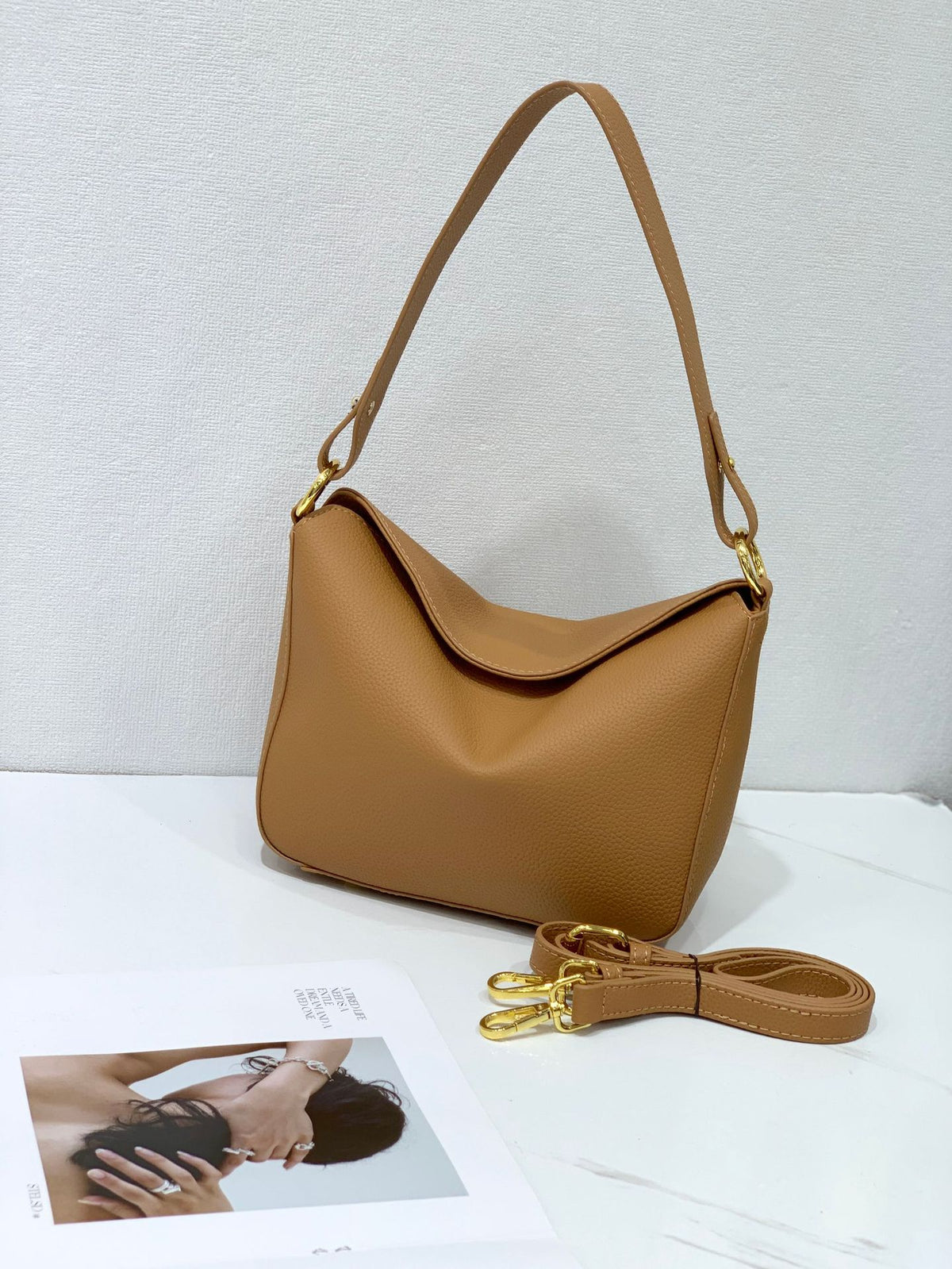 Women's Genuine Leather First Layer Cowhide Underarm Fashion Bags