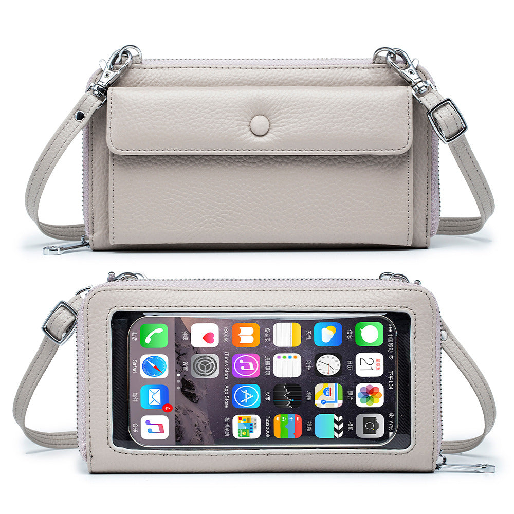 Women's Touch Screen Transparent Mobile Mini Phone Bags