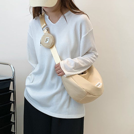 Large Capacity Canvas Summer Class One Crossbody Bags