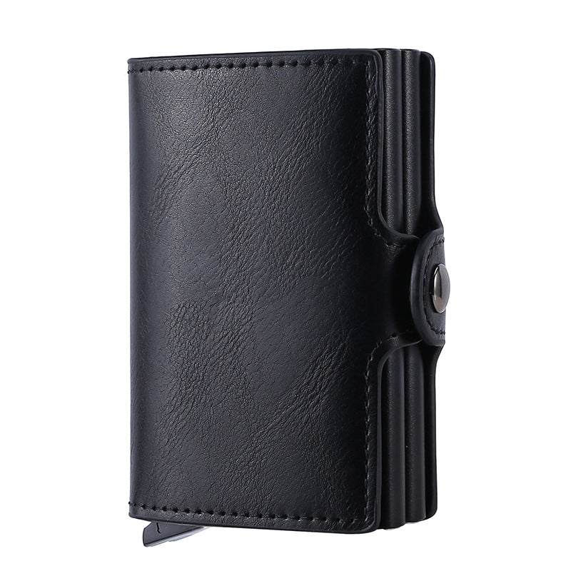 Men's Box Automatic Pop-up Clamp Carbon Fiber Card Holder