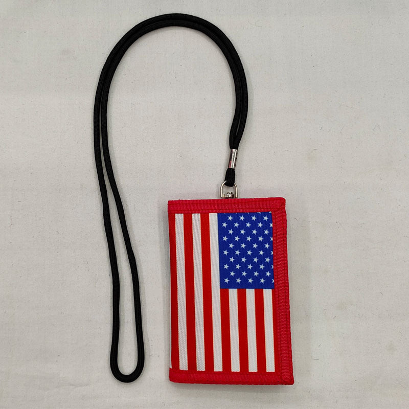 Lanyard Cartoon Animation Unicorn Gift Folding Men's Wallets