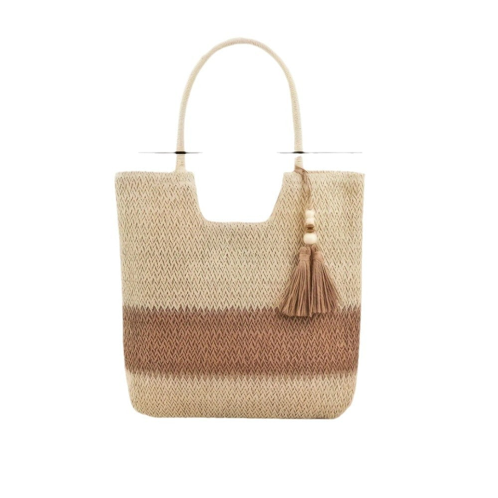 Women's One Straw Large Capacity Woven Vacation Women's Shoulder Bag