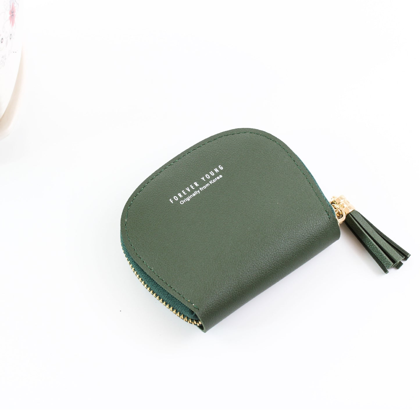 Korean Version Zipper Shell Shape Tassel Coin Purses
