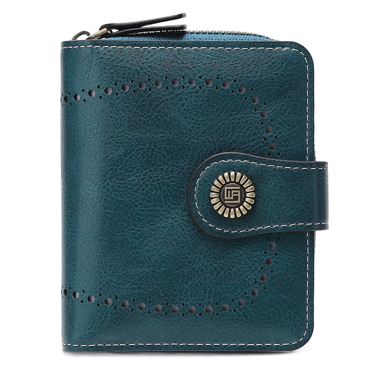 Women's Hollow Design Zipper Hasp Retro Fashion Ladies Wallet