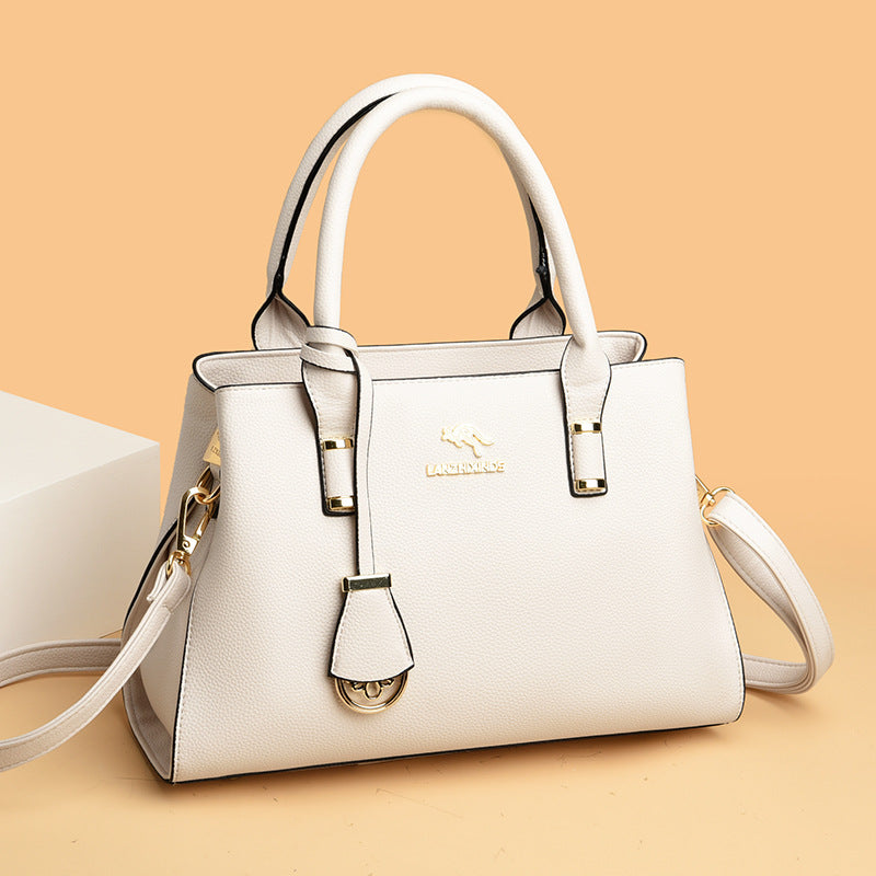 Women's Kangaroo Mother Soft Leather Versatile Handbags