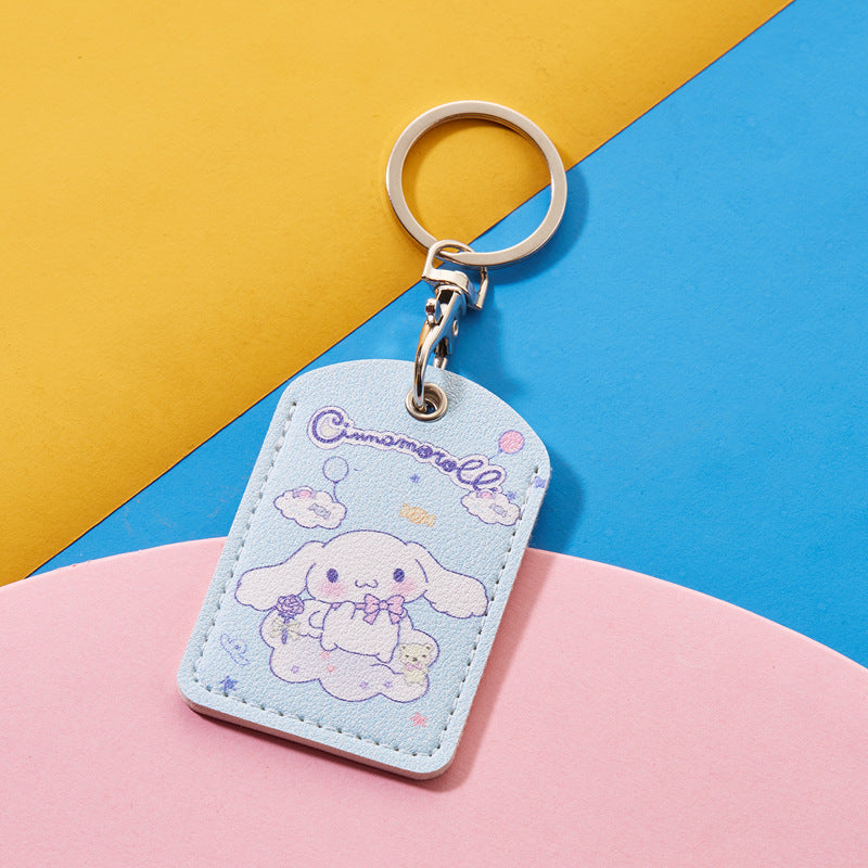 Rectangular Community Control Protective Elevator Leather Card Holder