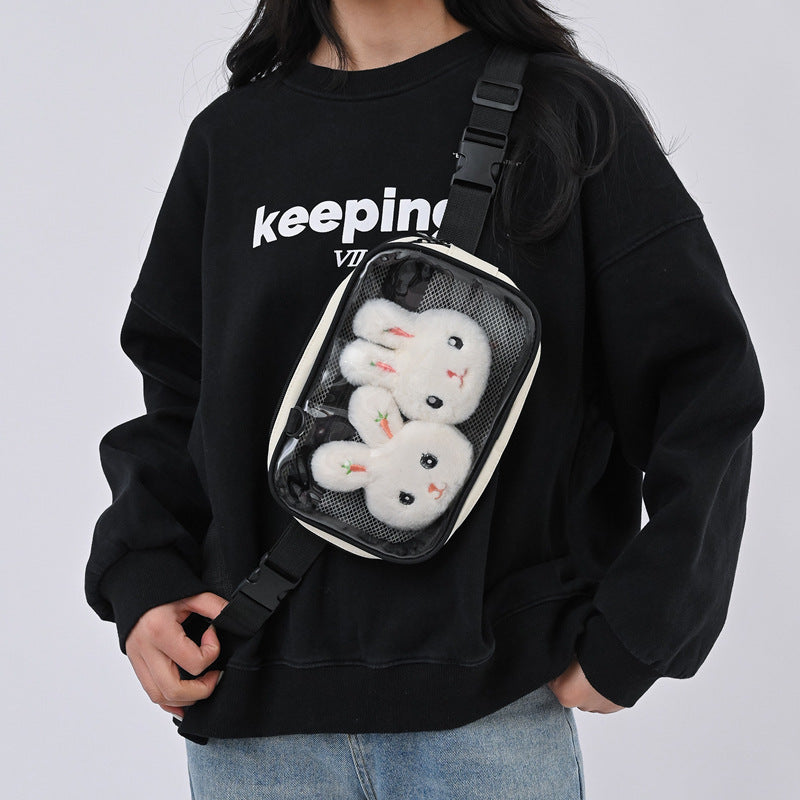 Cartoon Transparent Large Capacity Trendy Detachable Backpacks