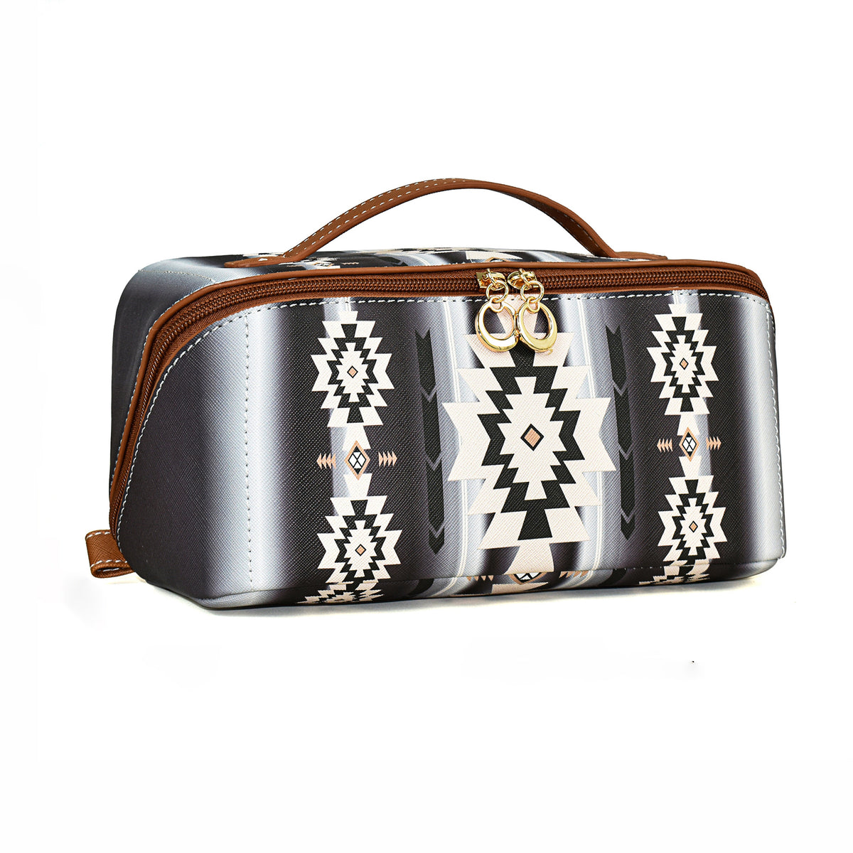 Bohemian Style Leather Cloud Pillow Large Capacity Makeup Bag