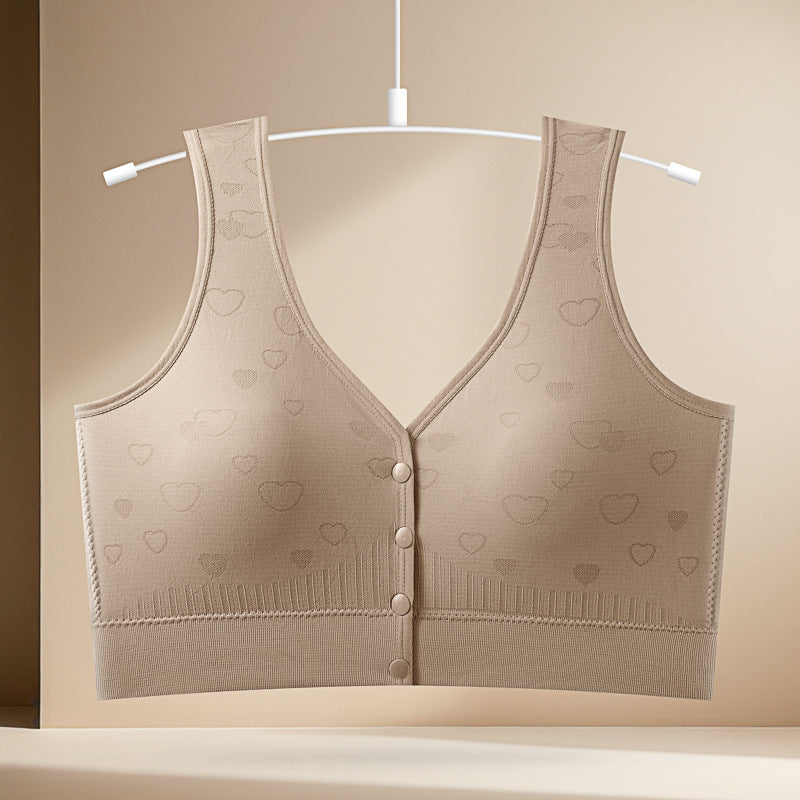 Women's Buckle Gather Comfortably Large Beauty Back Collection Supernumerary Bras