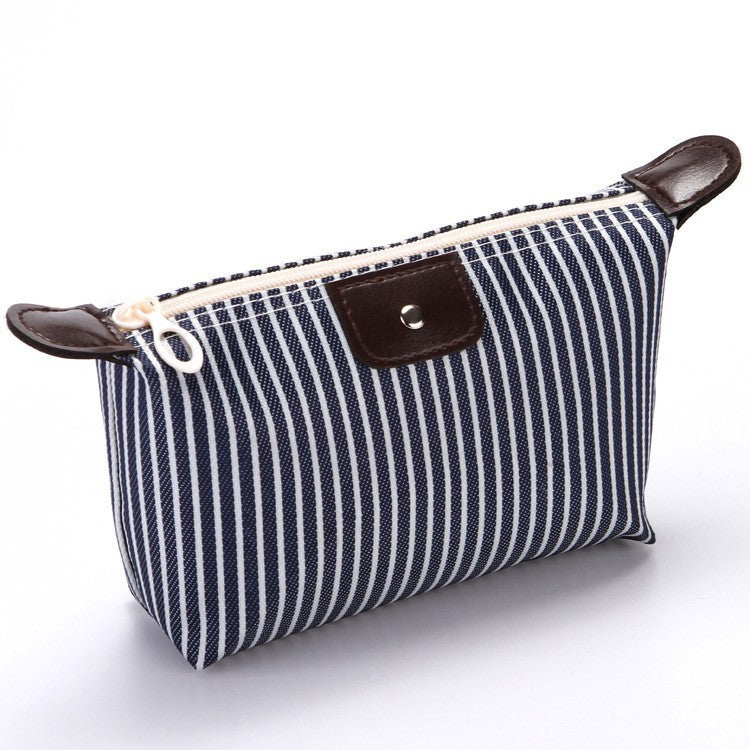 Style Striped Dumplings Dumpling Making Folding Makeup Cosmetic Bags