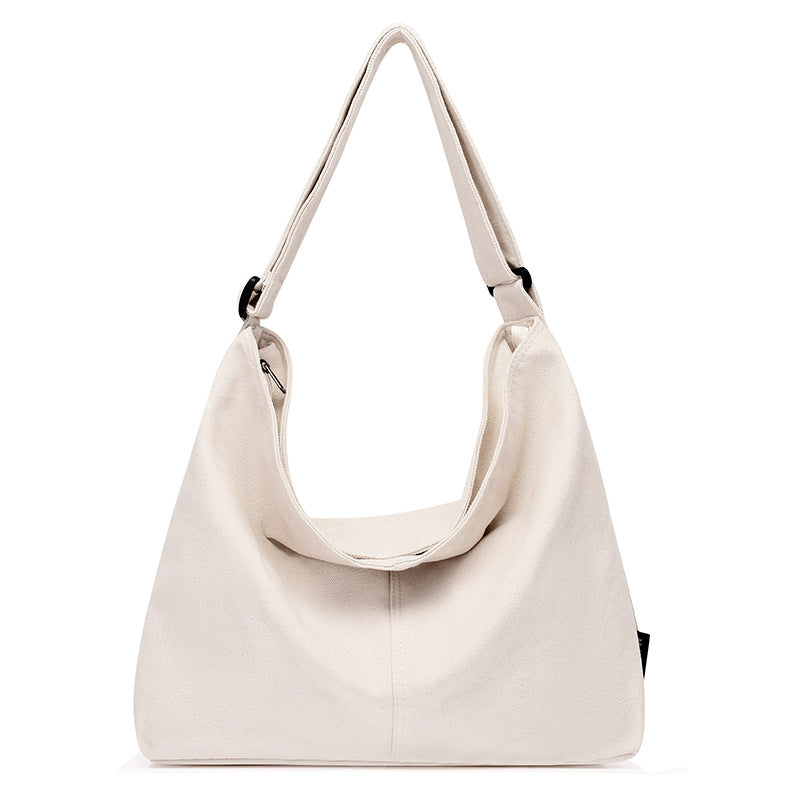 Women's Canvas White Cloth Fashionable Large Capacity Bags
