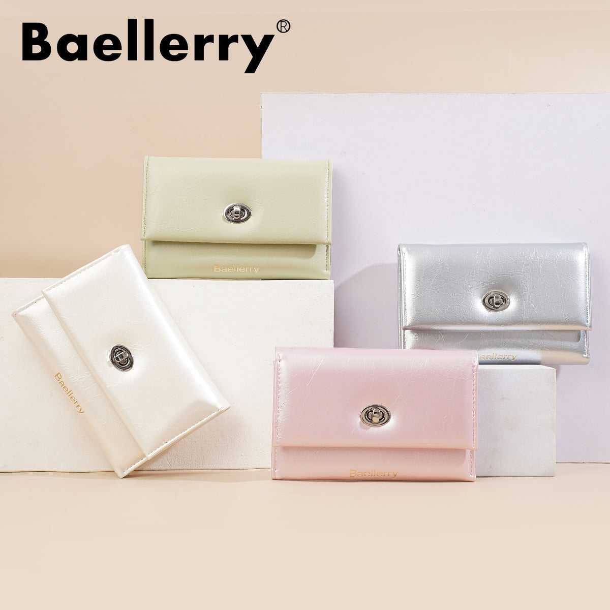 Women's Three-fold Exquisite Short Multiple Slots High-grade Ladies Wallet