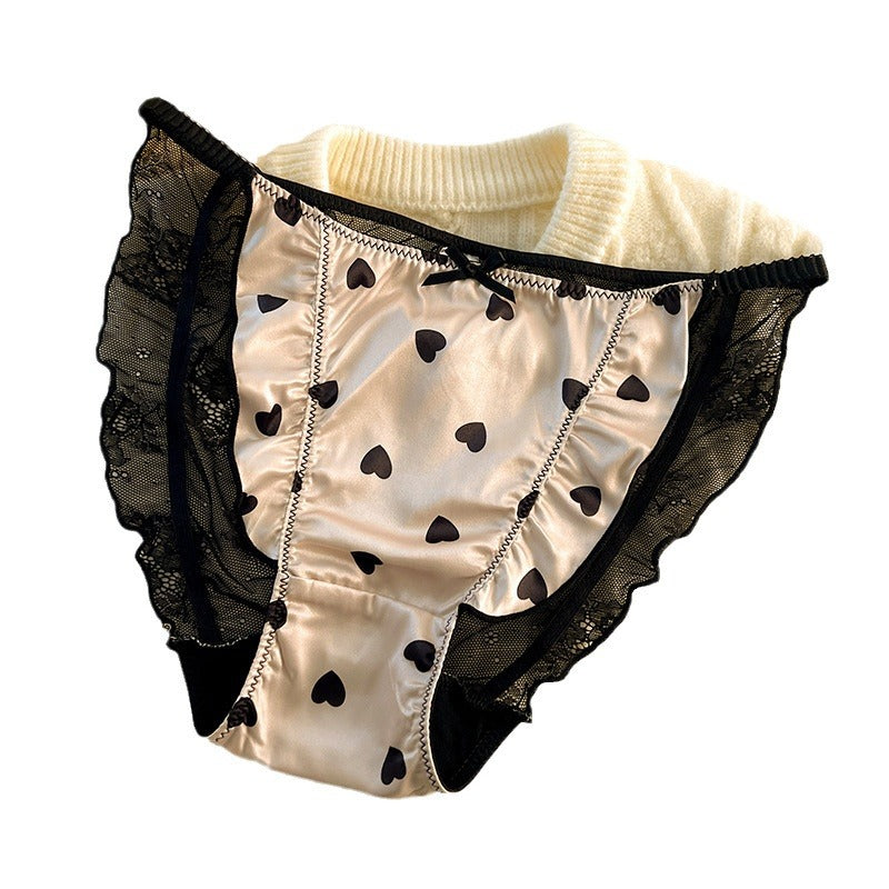 Lace Forged Sweet Large Underwear Wearable Panties