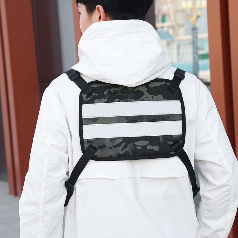 Women's & Men's Camouflage Night Running And Street Trendy Backpacks