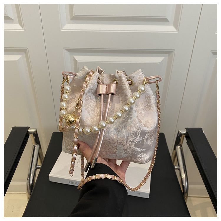 Cheongsam Style Pearl Western Chinese Large Capacity Bags