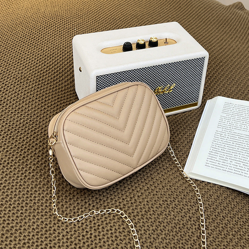Women's Embroidery Thread Retro Chain Fashion Simple Small Square Bags