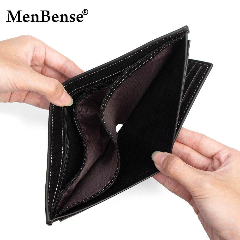 Men's Fashion Short Large Capacity Multiple Slots Pocket Men's Wallet