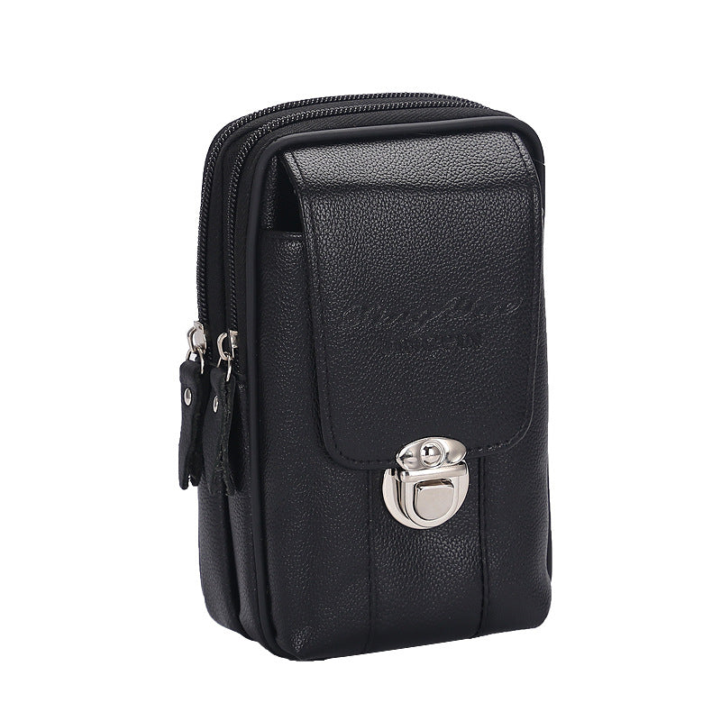 Men's Mobile Simple Business Leisure Wearable Horizontal Men's Waist Packs