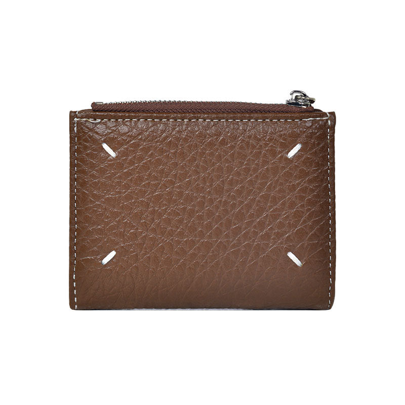 Women's & Men's & Style Authentic Leather Tactile Feel Black Purses