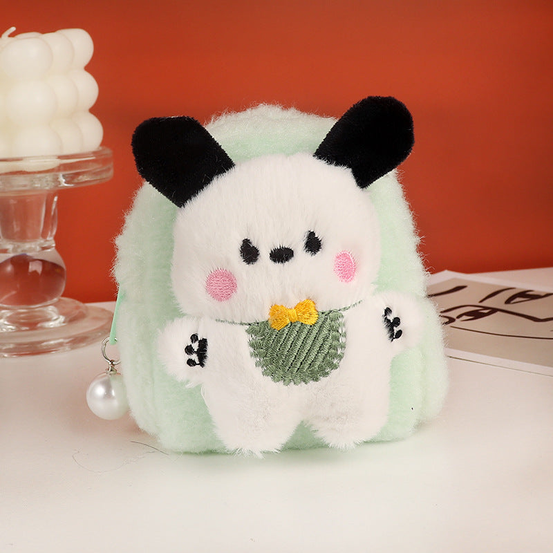 Cute Dog Three-dimensional Earphone Claw Machine Coin Purses