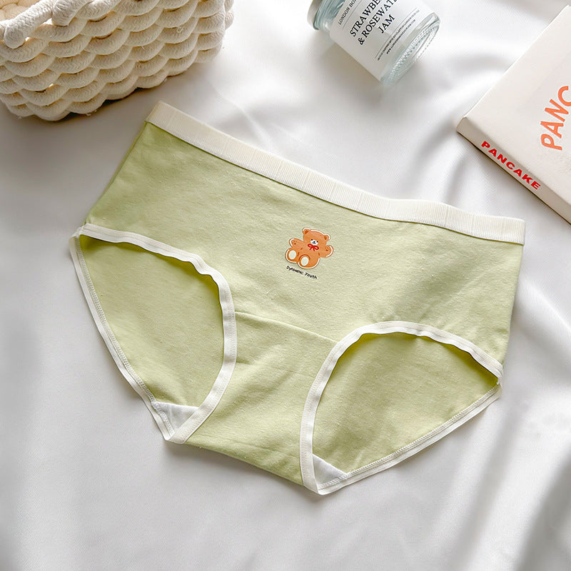 Women's Bear Underwear Cotton Crotch Comfortable Less Panties