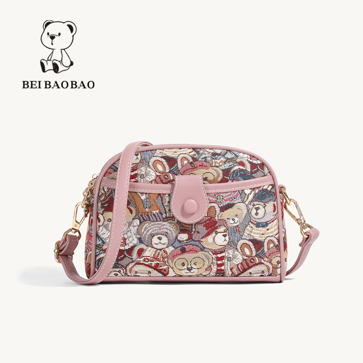 Versatile Source Summer Canvas Semicircle Fashion Women's Messenger Bag