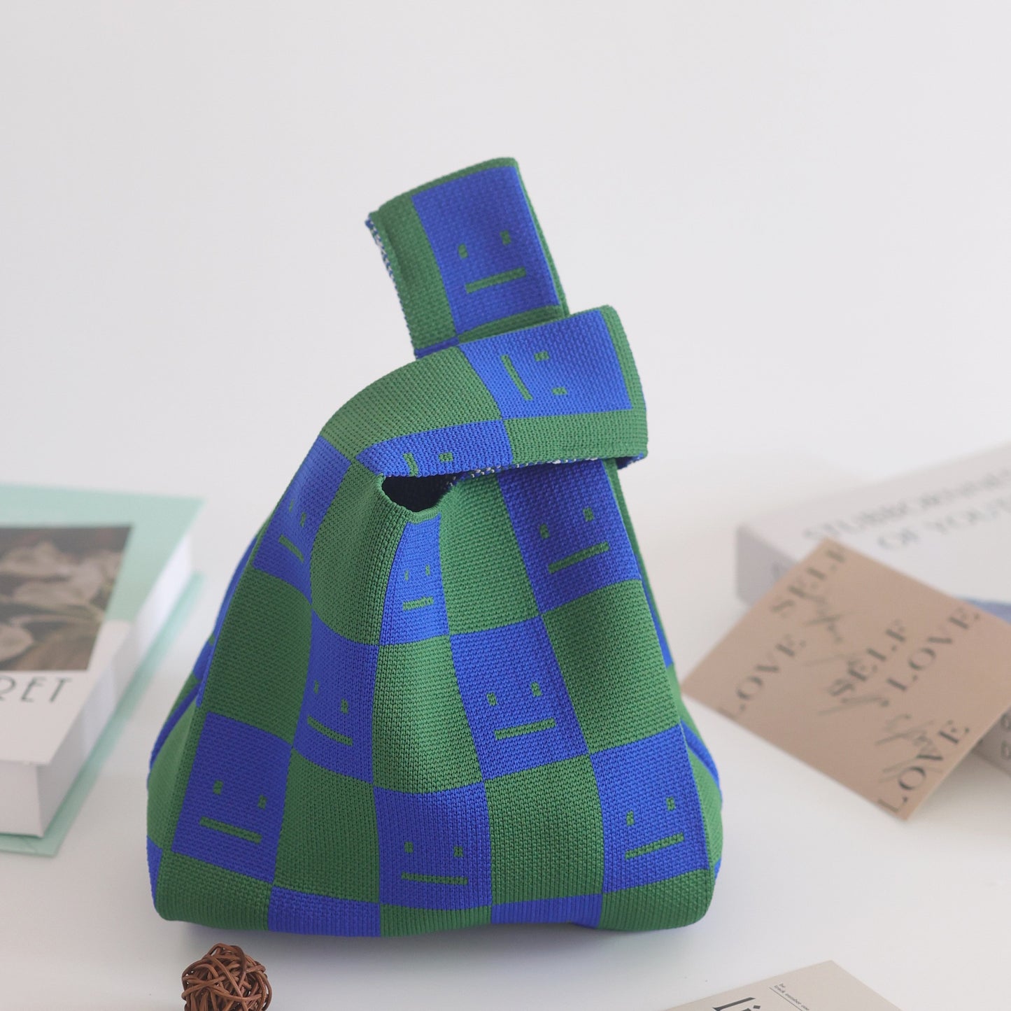 Unique Women's Knitted Woven Vest Simple Handbags