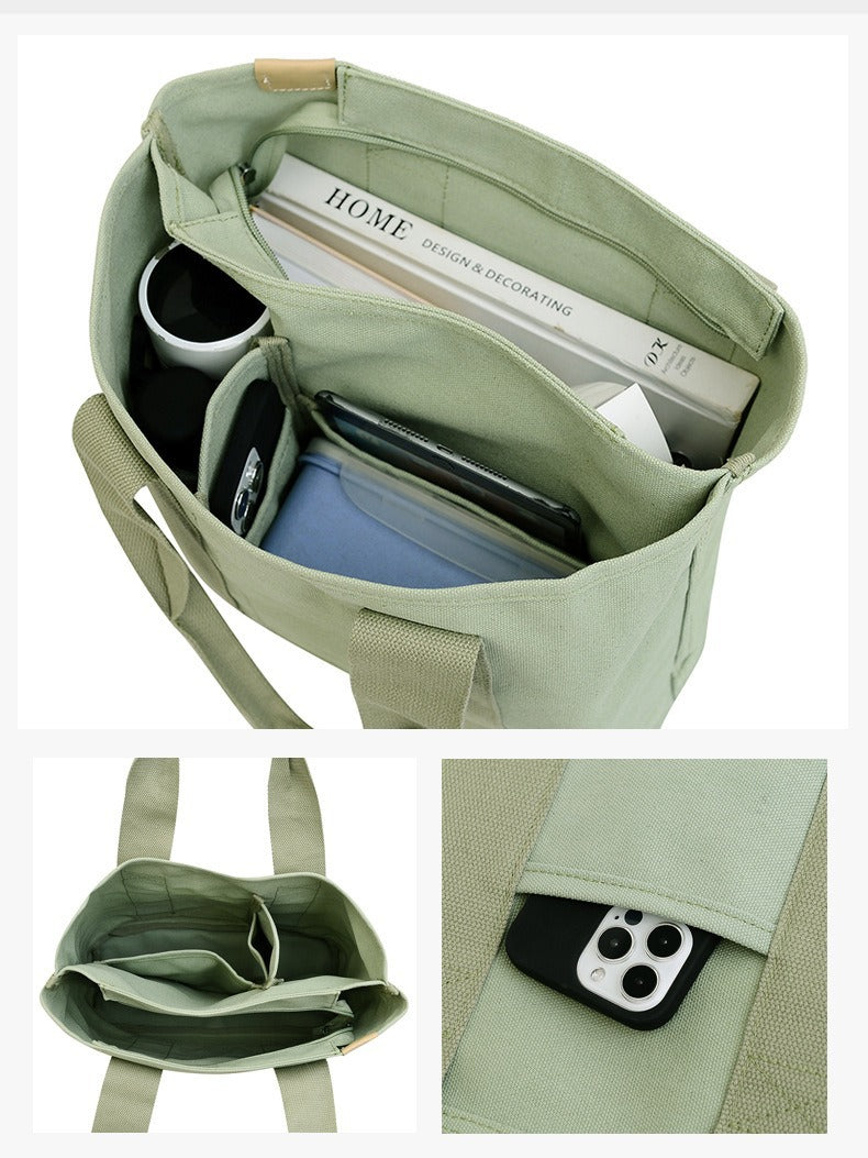 Classy Korean Style Canvas Lunch Hand Handbags