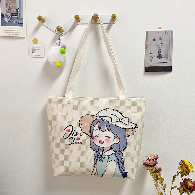 Canvas Fabric Duplex Printing Versatile Large Capacity Month Sales Thousand Bags
