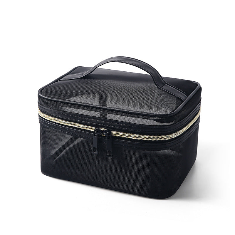 Fashion Nylon Mesh Portable Shopping Large Handbags