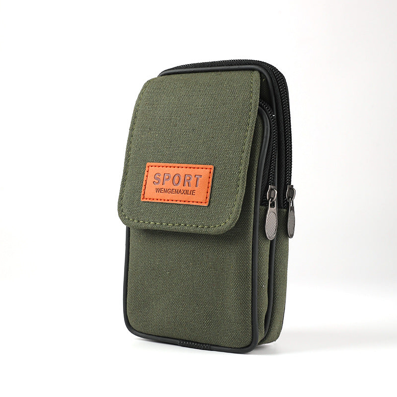 Men's Canvas Mobile Multifunctional Construction Site Men's Waist Packs