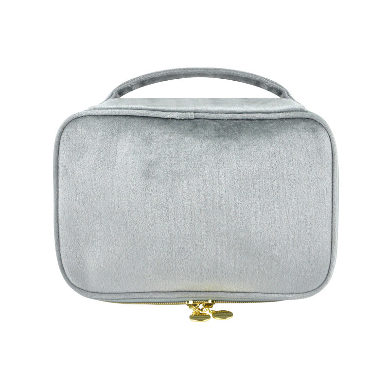 Veet Cloth Cover Design Large Capacity Portable Makeup Bag